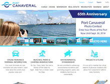 Tablet Screenshot of portcanaveral.com